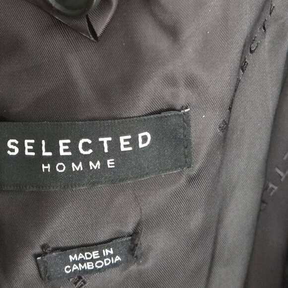 Beautiful Wool Coat Dark Sapphire Color (Navy) - European Medium - Picture 13 of 16